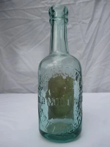 HALF PINT CORK CLOSER BEER BOTTLE JOHN BROWN NOTTINGHAM WITH PAPER LABEL - Picture 1 of 3