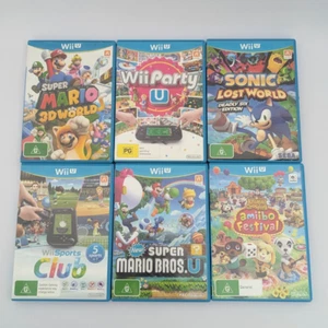 NOT WORKING! Genuine Nintendo Wii U Games Club Party Sonic Mario Animal PAL AUS - Picture 1 of 6