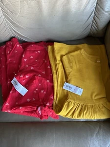 Kids Girls Old Navy Dresses Lot Of 2 Yellow & Red 5T NEW - Picture 1 of 13