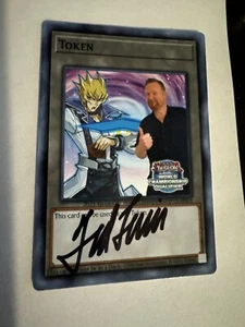 Signed Ted Lewis (Jack Atlas) Yu-Gi-Oh! Photo Token 2023 NA WCQ Rare - Picture 1 of 1