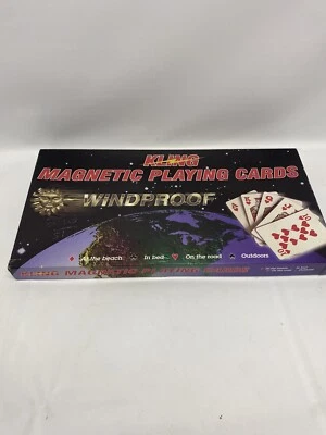 Vintage Kling Magnetic Playing Cards Windproof Cards & Board USA 100% COMPLETE - Image 1 of 2