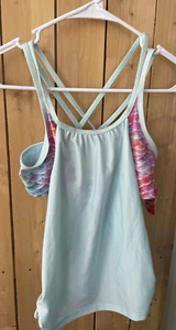 *GIRLS  WONDER NATION *SIZE XL (14-16)  TANKINI  SWIM TOP* UPF 50+ - Picture 1 of 2