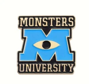 Animated Movie - Monsters University Logo enamel pin - AU Stock - Free Au Post - Picture 1 of 2