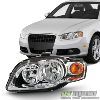 2006 2007 2008 Audi A4 S4 B7 Halogen Headlight Model Headlamp Left Driver Side - Image 1 of 4