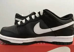 NEW Sz 6.5Y/8 Women Nike Dunk Low Black Panda White Reverse DH9765-002 FAST SHIP - Picture 1 of 6