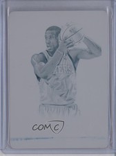 2013-14 Panini National Treasures Printing Plate Cyan 1/1 Thaddeus Young #42 0o9