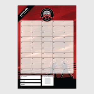 Fundraising Scratch Cards - Boxing Theme A5 Charity Sweepstake Game - Picture 1 of 6