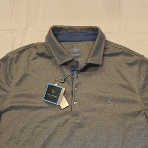Tailorbyrd NWT Men's Gray Performance Long Sleeve Modal Polo Shirt XL - Picture 1 of 13