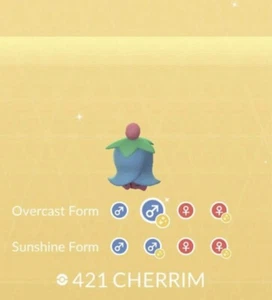 Pokèmon Go Shiny Cherrim Nublado Registrado/No Registrado/30 Días/Suerte/Hogar OT - Imagen 1 de 2
