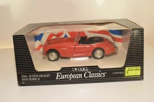 A19 1:18 ERTL EUROPEAN CLASSICS 1961 AUSTIN HEALEY 3000 MARK II RED MIB RARE! - Imagen 1 de 4