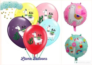 llama BIRTHDAY BALLOON BALLOONS 24 PCSPARTY DECORATION SUPPLY CENTERPIECE alpaca - Picture 1 of 3