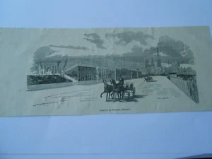 Gravure 1844 - Courses de Voitures à Rouen - Picture 1 of 1