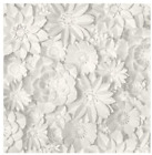 2 x rolls Fine Decor Dimensions Floral Floral 3D Effect White  Wallpaper FD42554