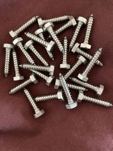 (25) Stainless Steel Lag Bolts 5/16 x 1-1/2 Heavy Duty Wood Screws Lags - Picture 1 of 2