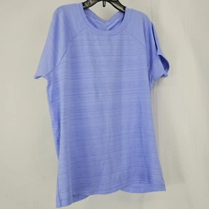 Athleta Girl Ruched Sun Tee In Victorian Periwinkle In A Girl Size 14. - Picture 1 of 6