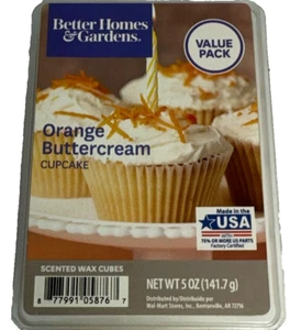 Better Homes & Gardens Orange Buttercream Cupcake Scented 5.0 oz Wax Cubes - Picture 1 of 4