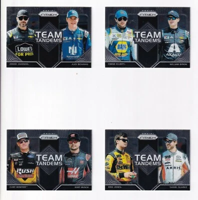 2018 Panini PRIZM TEAM TANDEMS #TT-10 Erik Jones/Daniel Suarez-ONE CARD ONLY! - Image 1 of 2
