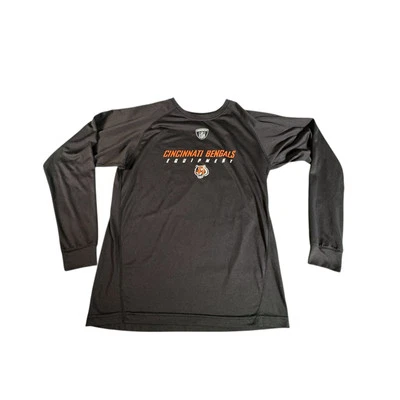 Cincinnati Bengals Equipment Black Youth Large 14/16 Long Sleeve On Field shirt - Image 1 of 4