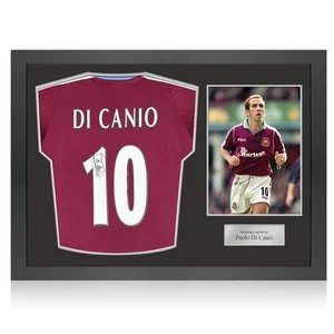 Maglia calcio firmata Paolo Di Canio West Ham United 2000. Cornice icona - Foto 1 di 5