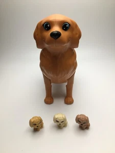 Barbie Mattel Doll Newborn Pups Playset Mom Dog w/ 3 Baby Puppies Collectible - Picture 1 of 5