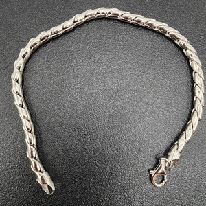 925 NEW Sterling Silver ITALIAN Bracelet Foxtail 8" 4mm Solid - Picture 1 of 8