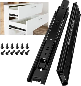 Soft Close Drawer Runner Slides Full Extension Ball Bearing Heavy Duty 250-600mm - Picture 1 of 13