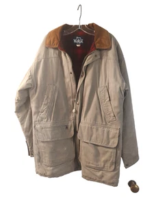 VTG Woolrich Blanket Lined Canvas Barn Chore Jacket Men's Size Medium Workwear - Picture 1 of 11