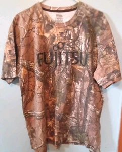 Russell Outdoors Fujitsu Tree Camo T Shirt Camouflage Mens SZ 2XL XXL - Picture 1 of 3