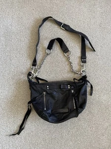 Net A PorterALEXANDER MCQUEEN black leather bag, RPR £350 - Picture 1 of 8