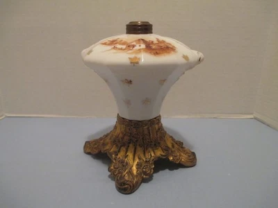 Pairpoint Lamp w/ Painted house and windmill - Image 1 of 4