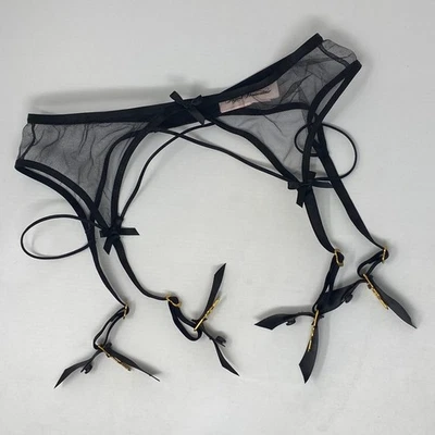 Agent Provocateur Zella Tirante Negro AP2 Pequeño Nuevo Foto 1 de 4