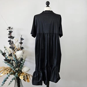 Italy Kleid Designerkleid – Extravaganz trifft A-Linie 46 48 50 Schwarz - Bild 1 von 5