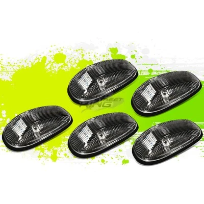 ЧЕРНЫЙ КОРПУС СИНИЙ СВЕТОДИОДНЫЙ КРЫША ГРУЗОВИКА ХОДОВЫЕ ОГНИ НАБОР ДЛЯ 99-01 DODGE RAM BR/BE - Изображение 1 из 4