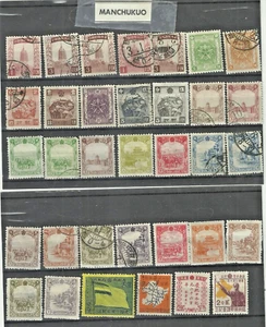 Mandschukuo Briefmarken: Konvolut postfrischer und gebrauchter Ausgaben - Bild 1 von 1