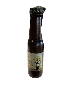 Souvenir of Chillicothe Ohio wooden beer bottle opener swimsuit model lady beach - Picture 1 of 11