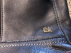 Black The Sak Crossbody Purse With Pastel Lining And Tag Charms - Picture 1 of 7
