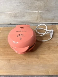 Nostalgia My Mini Grill Griddle Electric Round 5” Non-Stick Cooking Surface - Picture 1 of 6