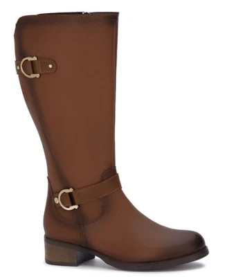 botas Andrea. botas de piel altas de mujer Café ANDREA - Image 1 of 4