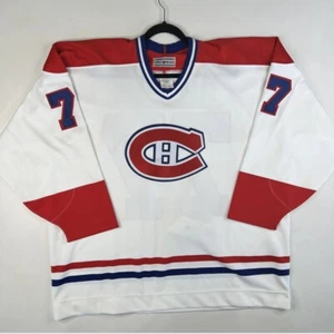 Vintage 90s Montreal Canadiens CCM Center Ice NHL Jersey Sz 56 Fight Strap - Picture 1 of 7