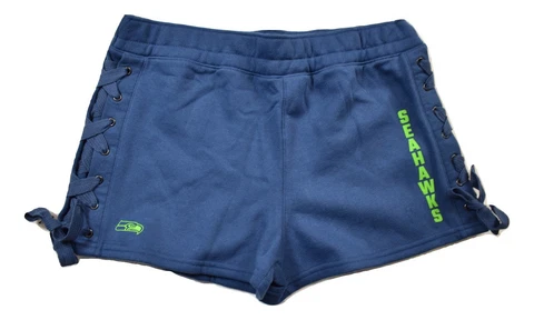Junk Food Womens NFL Seattle Seahawks Lace-Up Side Shorts New XS-2XL Cover