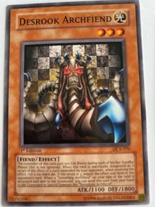 Yugioh Card - DESBROOK ARCHFIEND - DCR-070 - 1st Edition - Near Mint - Picture 1 of 1