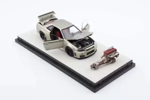 1:64 PGM Diecast Model Nissan Skyline R34 Nismo Z-Tune Jade Green Color - Picture 1 of 5