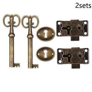 Add a Touch of Elegance with Antique Bronze Cabinet Lock Replacement Kit (6pcs)