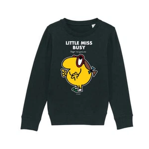 Mr Men Sweatshirt Little Miss Busy Long Sleeve Kids Unisex Jumper Pullover - Picture 1 of 16