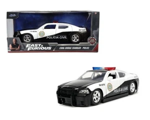 Jada 1/24 F&F 2006 Dodge Charger Police Car – Black & White - 33665 - Picture 1 of 1