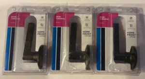 Lot of 3: Home Front Schlage non-turning Matte Blackl dummy handle lever NIB - Picture 1 of 3