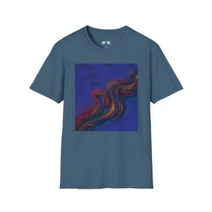 Ocean Wave Art T-Shirt, Beach T-Shirt, Sea Wave Graphic Tee, Coastal Vibes - Picture 1 of 21