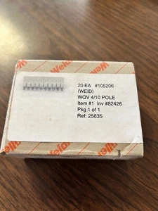 20PCS NEW FIT FOR Weidmuller 10-bit short tie bar WQV4/10 1052060000 connector - Picture 1 of 2