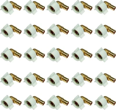 SHARKBITE UC532LF 1/2" X 1/2" PEX Barb FNPT Swivel Elbow Pack of 25 - Image 1 of 2