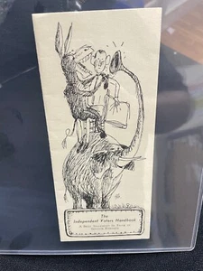 Vintage JFK ""IL MANUALE DEGLI ELETTORI INDIPENDENTI"" A FAVORE DEL SENATORE KENNEDY - Foto 1 di 3